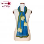 Silk Scarf “Water Lily”
