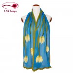 Silk Scarf “Water Lily”