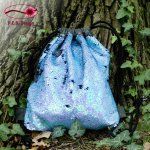 Rucksack Wende-Pailletten Blau